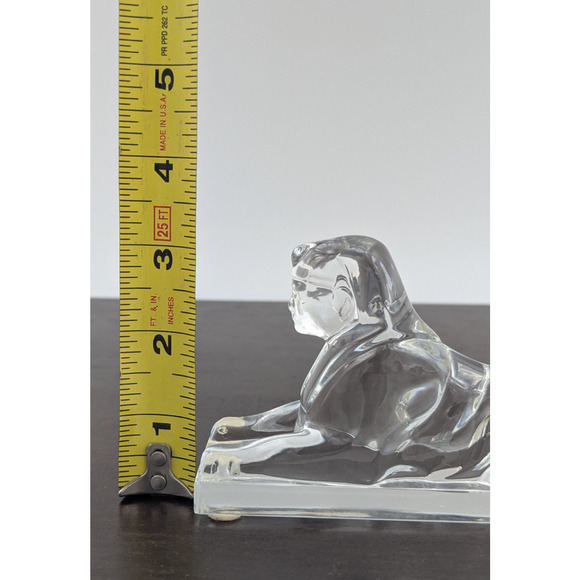 Baccarat France Crystal Egyptian Sphinx Cat Figurine Paperweight Sculpture Gift - Picture 14 of 14